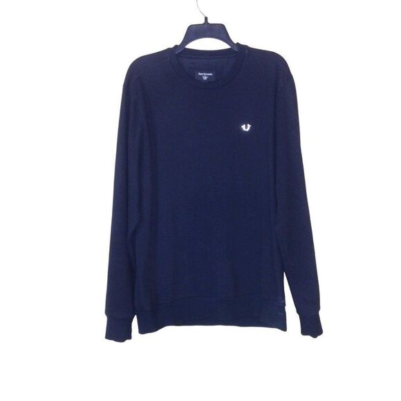 True Religion Black Sweatshirt Long Sleeve Large - Picture 1 of 6
